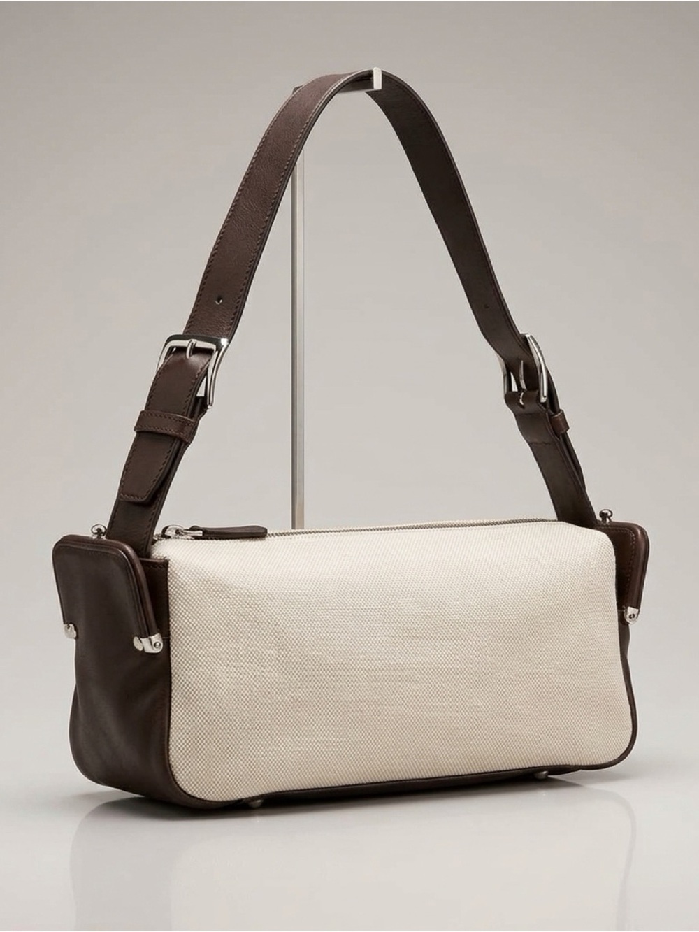 Folli Follie Textured Canvas Shoulder Bag